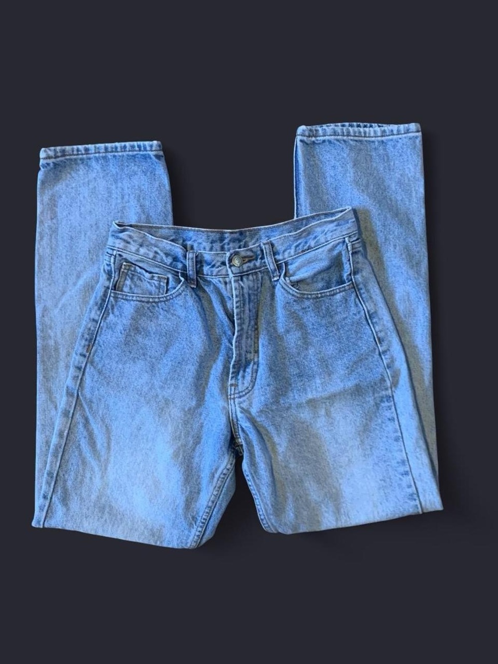 Relaxed Fit Men's Jeans in Light Blue Denim